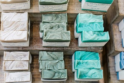 Colorful bar soap
